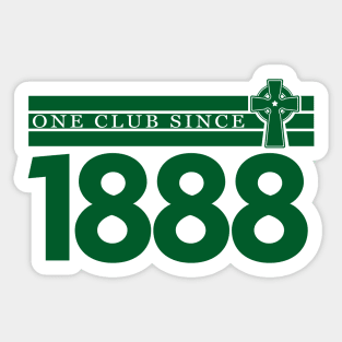 One Club Since 1888 Sticker